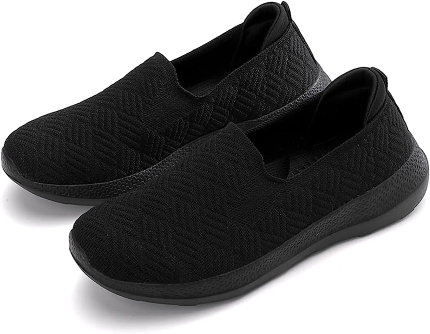 Semshedy Women's Nusing Flats Slip On Platform Walking Shoes Lightweight No Lace Sneakers