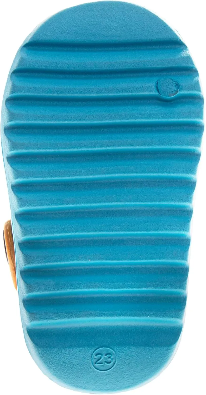 Sesame Street Clog Sandals with Backstrap - Open Toe Slides for Kids Girls and Boys - Sesame Sandal Slip-On Clogs Water Resistant (Sizes: 3-4 Infant / 5-10 Toddler / 11-12 Little Kid)