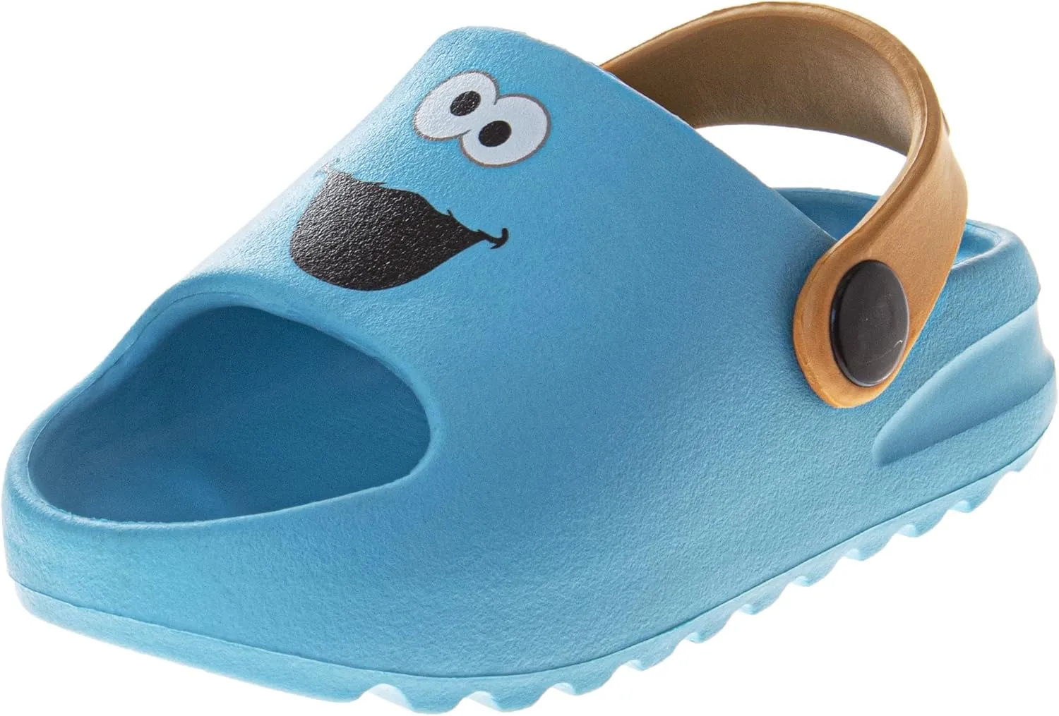 Sesame Street Clog Sandals with Backstrap - Open Toe Slides for Kids Girls and Boys - Sesame Sandal Slip-On Clogs Water Resistant (Sizes: 3-4 Infant / 5-10 Toddler / 11-12 Little Kid)
