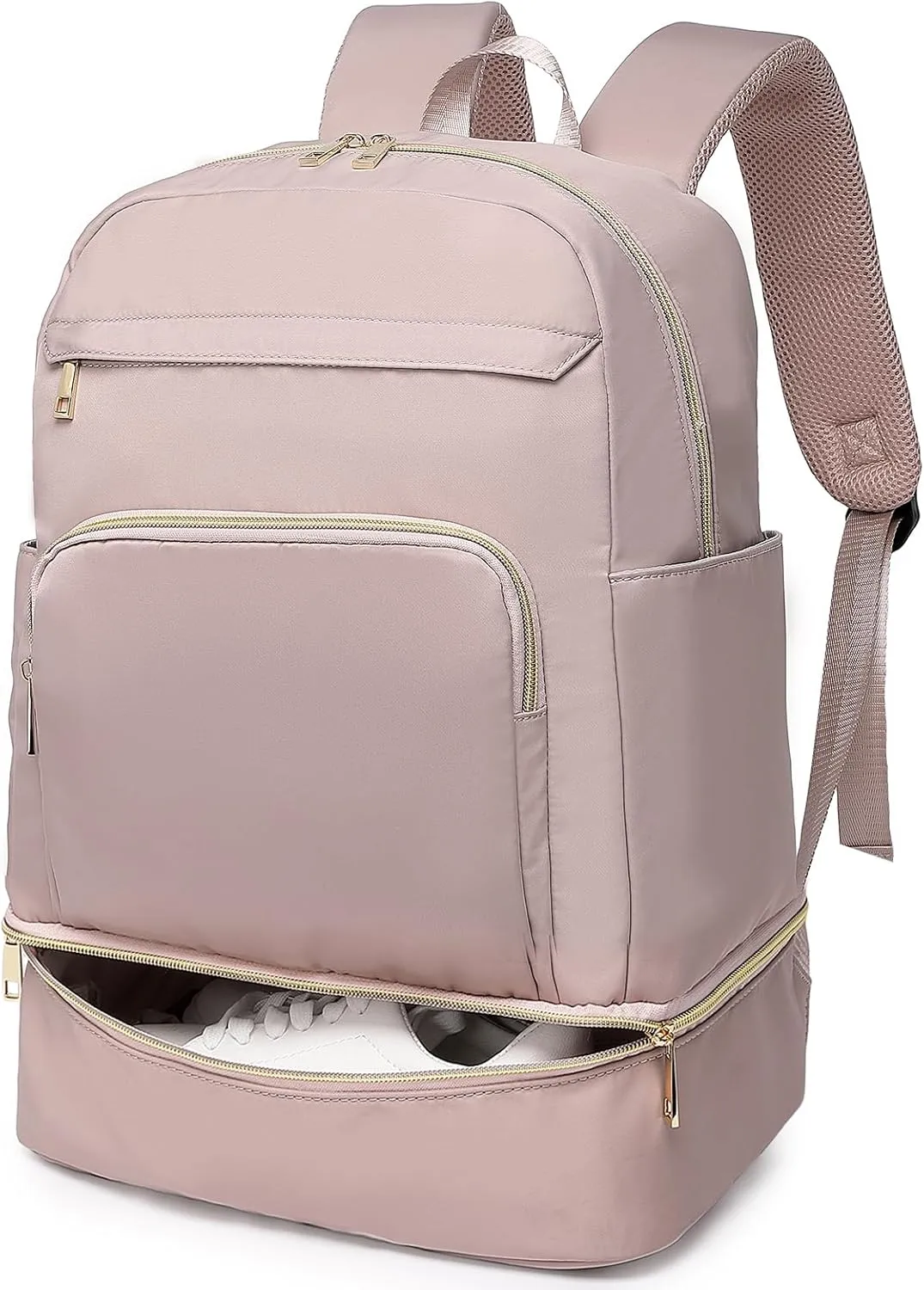 seyfocnia Gym Backpack for Women Men, Lightweight Sports Backpack With Shoe Compartment, Waterproof Gym Bag Workout Trainning Backpack Casual Travel Daypack-Purple