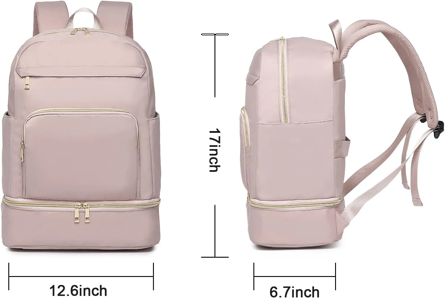 seyfocnia Gym Backpack for Women Men, Lightweight Sports Backpack With Shoe Compartment, Waterproof Gym Bag Workout Trainning Backpack Casual Travel Daypack-Purple