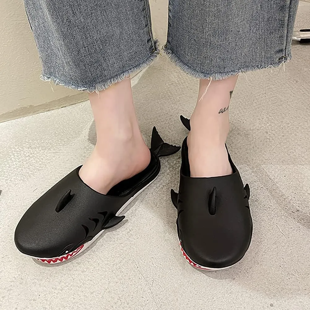 Shark Slippers - Unisex Fish Slippers for Men and Women - Funny Outdoor Beach Party Shoes