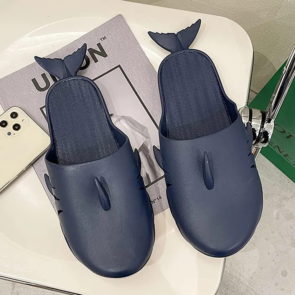 Shark Slippers - Unisex Fish Slippers for Men and Women - Funny Outdoor Beach Party Shoes