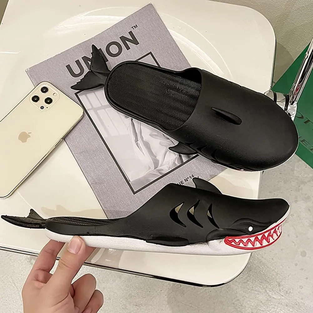 Shark Slippers - Unisex Fish Slippers for Men and Women - Funny Outdoor Beach Party Shoes