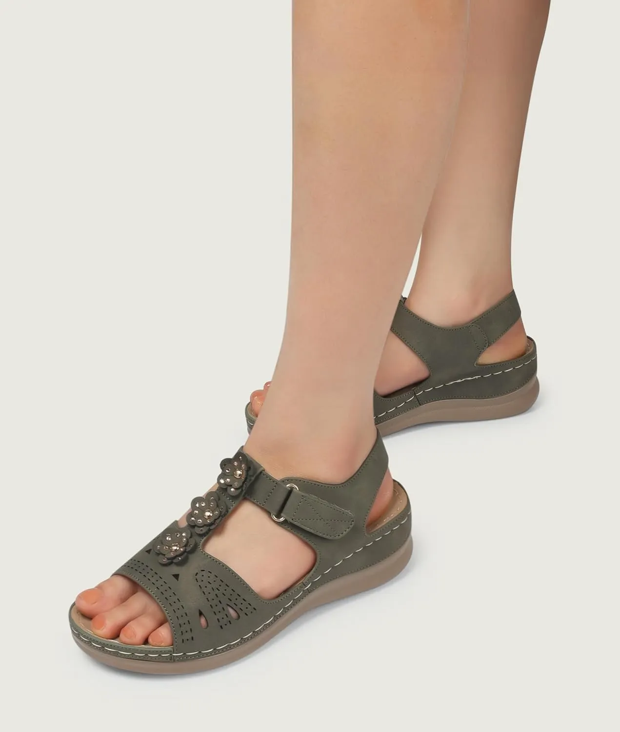 SHIBEVER Wedge Sandals for Women Dressy: Comfortable Summer Platform Casual Dress Women Sandal