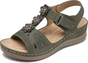 SHIBEVER Wedge Sandals for Women Dressy: Comfortable Summer Platform Casual Dress Women Sandal