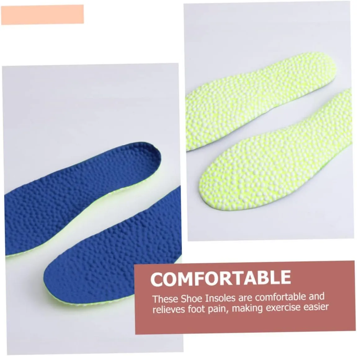 Shoe Inserts for Women Breathable Foaming Insoles Massage Foot Pads Long-Lasting TPU Mesh Material
