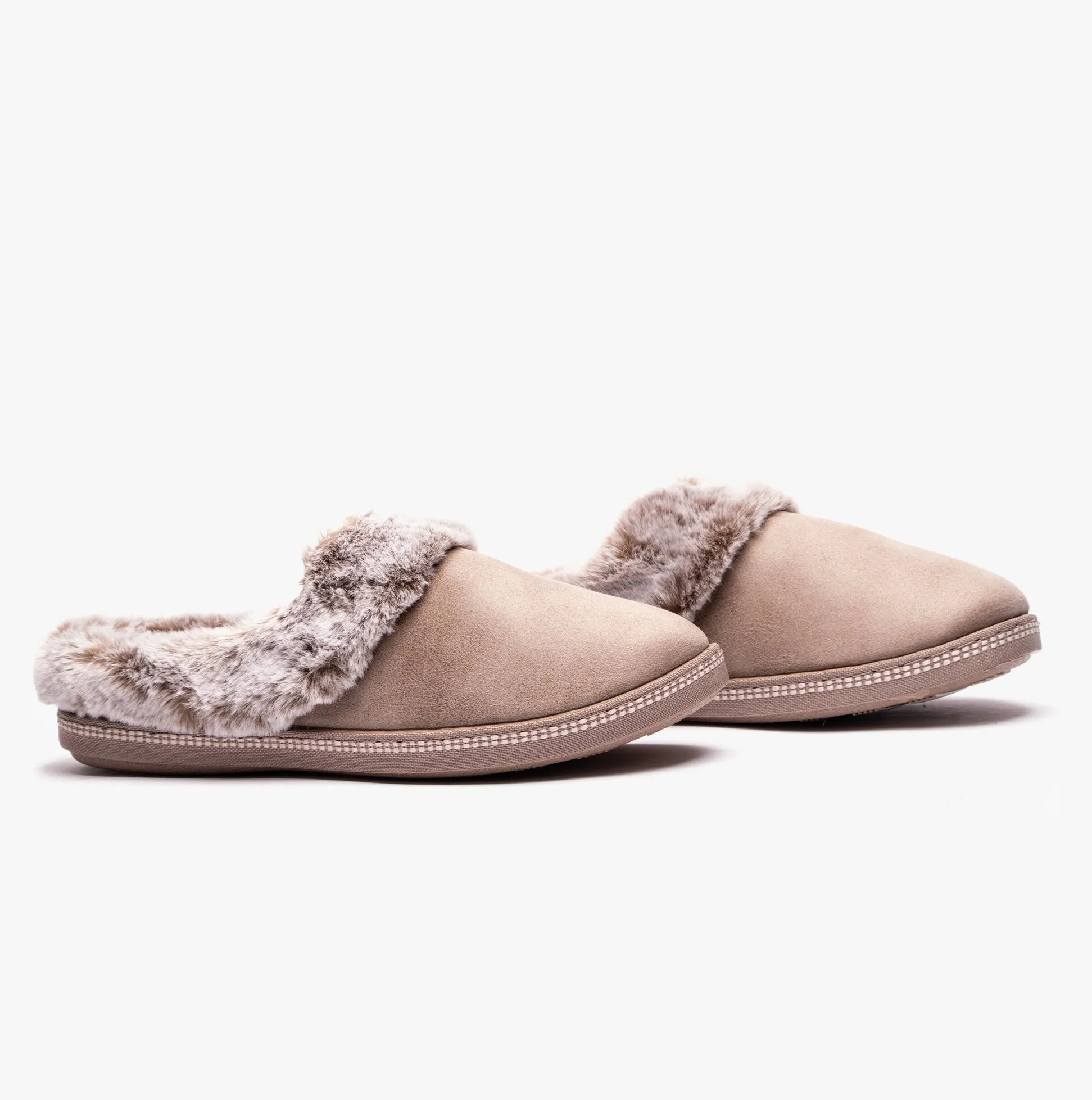 Skechers 167625/TPE COZY CAMPFIRE - LOVELY LIFE Womens Indoor Slippers Taupe