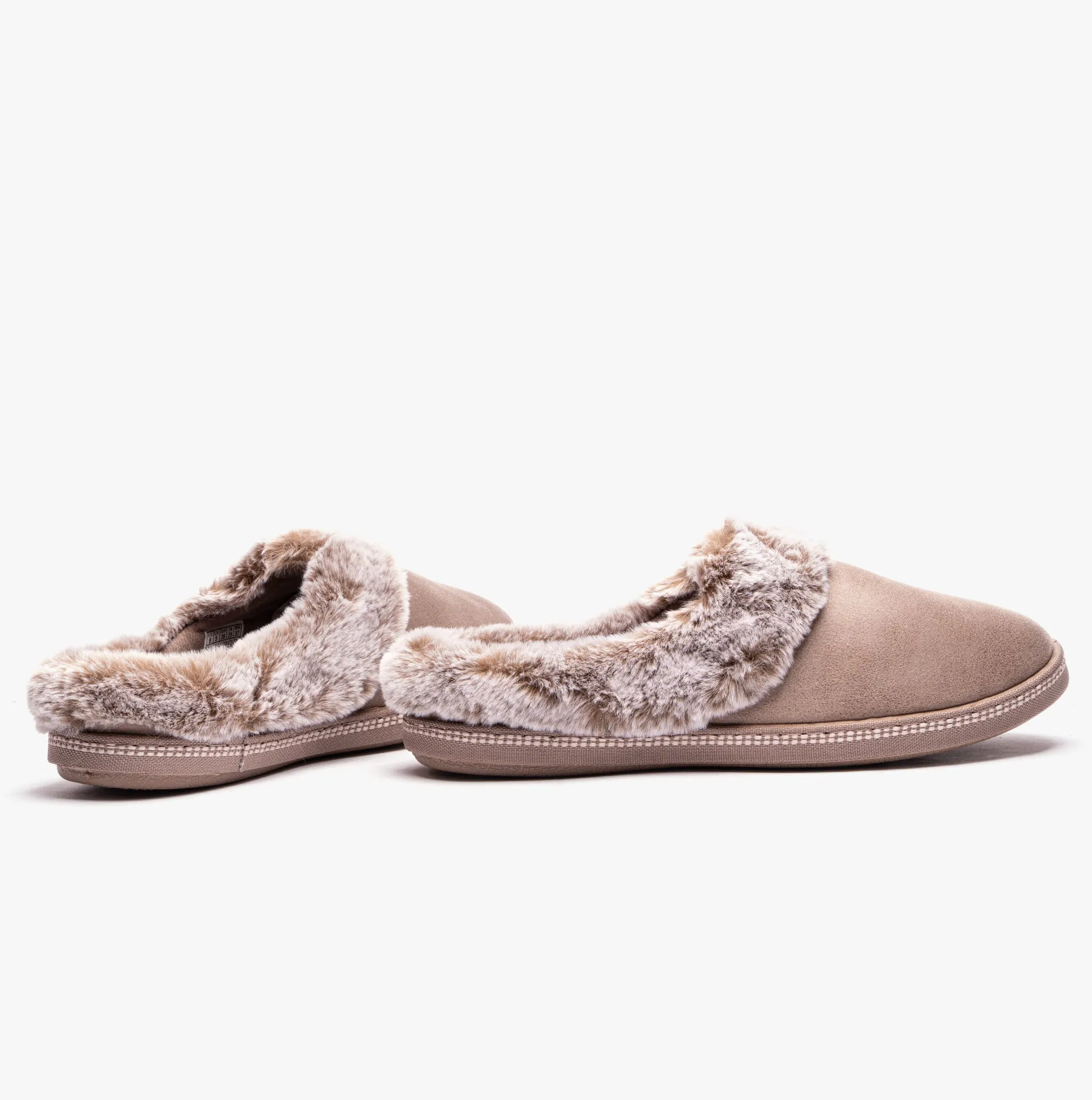 Skechers 167625/TPE COZY CAMPFIRE - LOVELY LIFE Womens Indoor Slippers Taupe