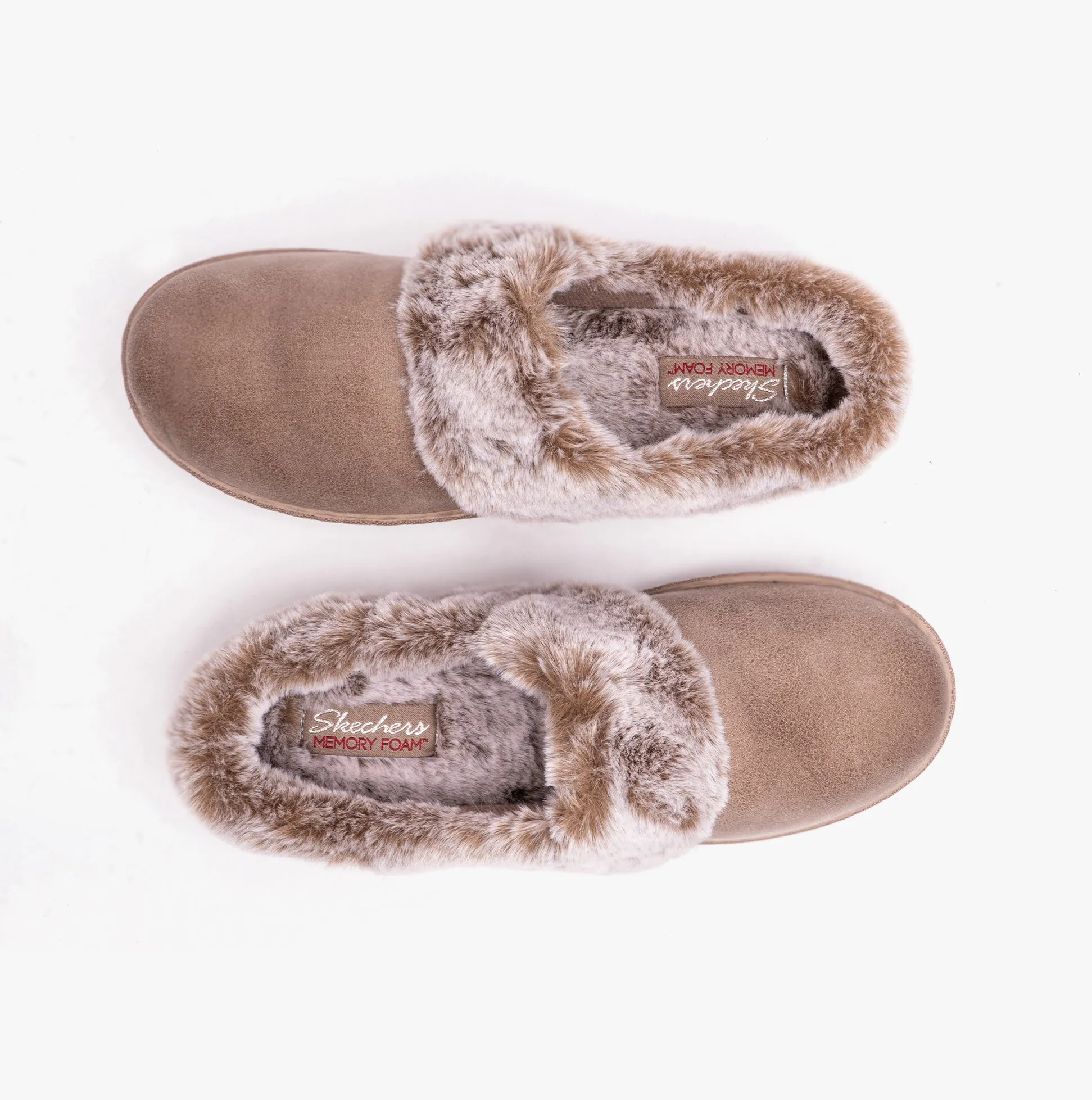 Skechers 167625/TPE COZY CAMPFIRE - LOVELY LIFE Womens Indoor Slippers Taupe