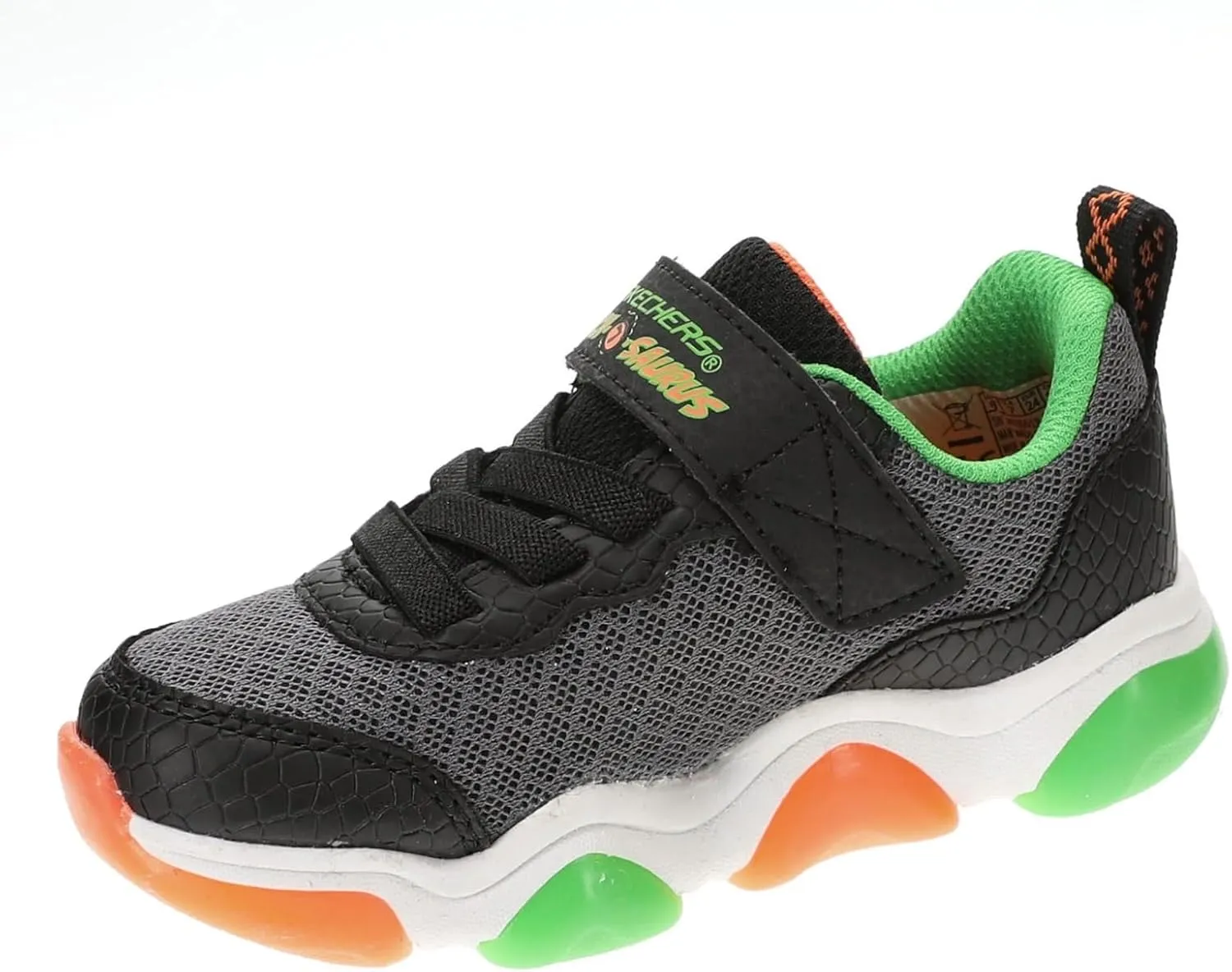 Skechers Boy's Mighty Glow 2.0-Dino-Bolt Sneaker
