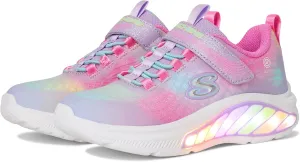 SKECHERS Girls Cruisers-Rainbow Reflectin Sneaker, Lavender/Multi, 11.5 Little Kid
