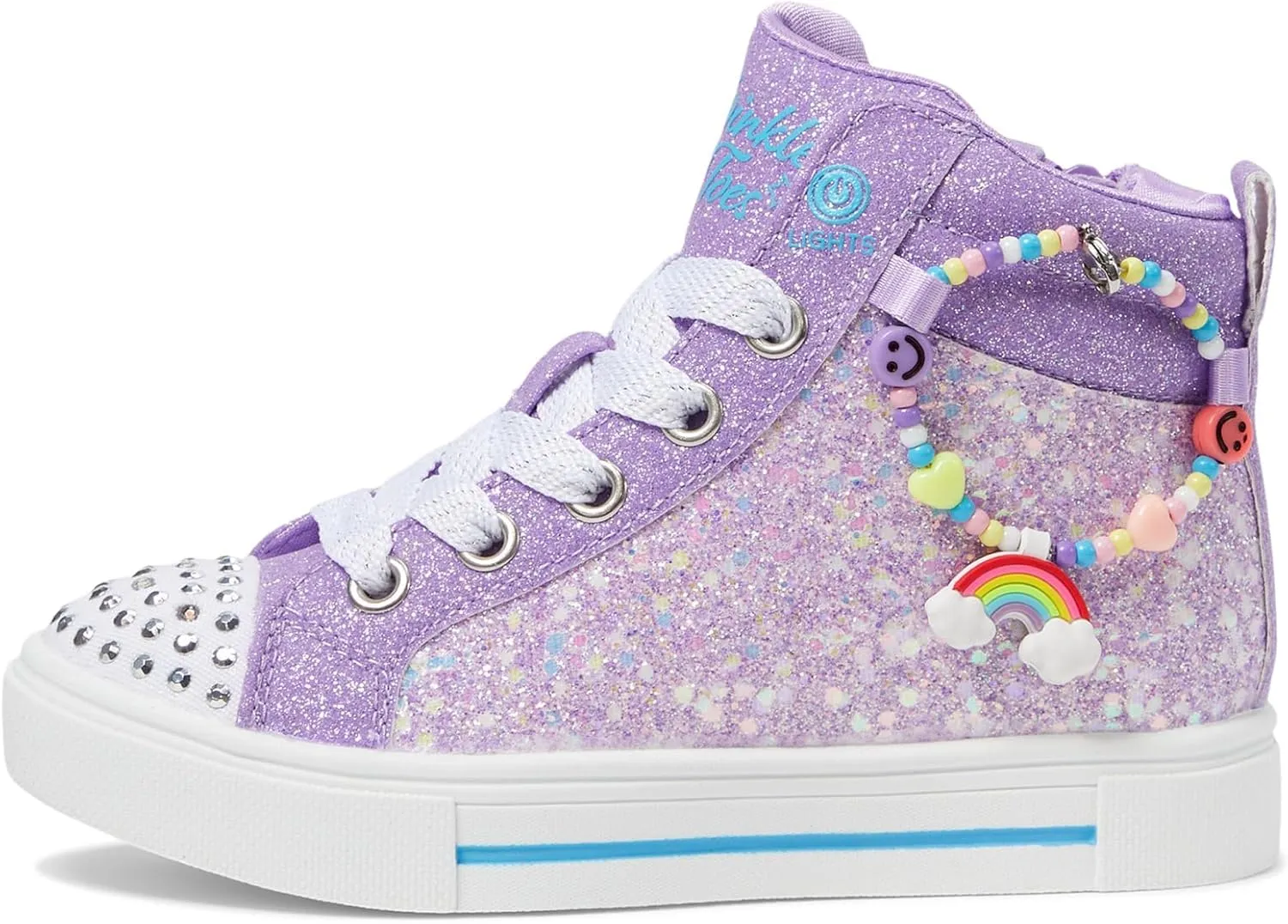 Skechers Girls' Twinkle Sparks-Charm Bestie Sneaker
