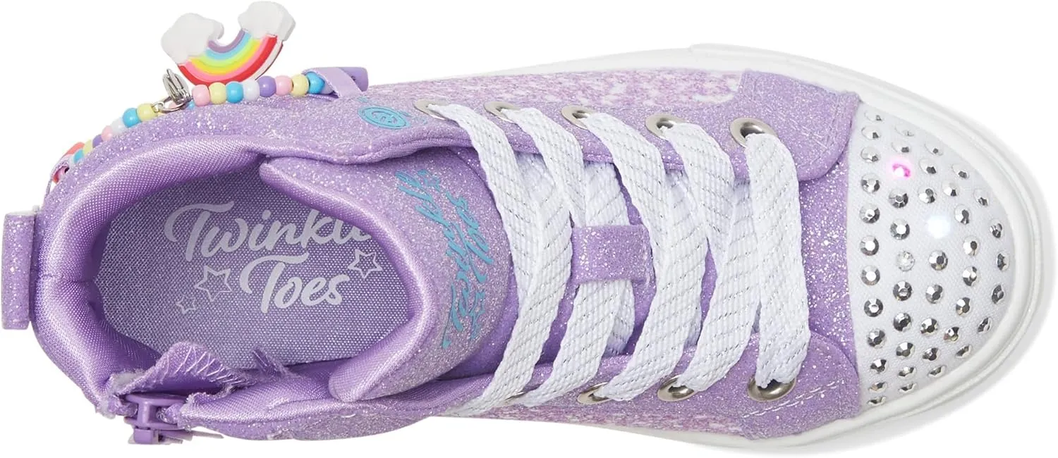 Skechers Girls' Twinkle Sparks-Charm Bestie Sneaker