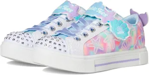 SKECHERS Girls Twinkle Sparks-Underwater Magic Sneaker, White/Multi, 11 Little Kid
