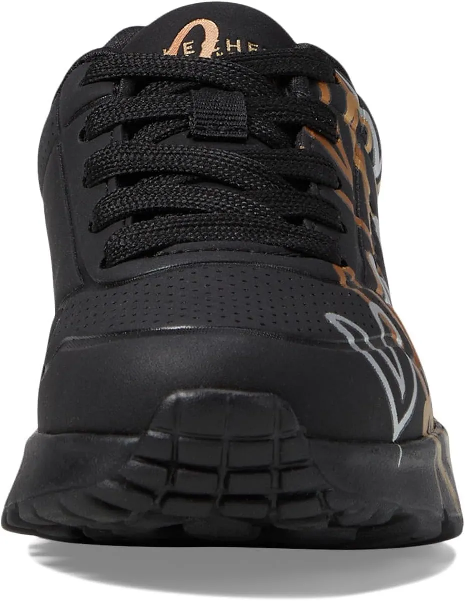 Skechers Girls' Uno Lite metallic Love