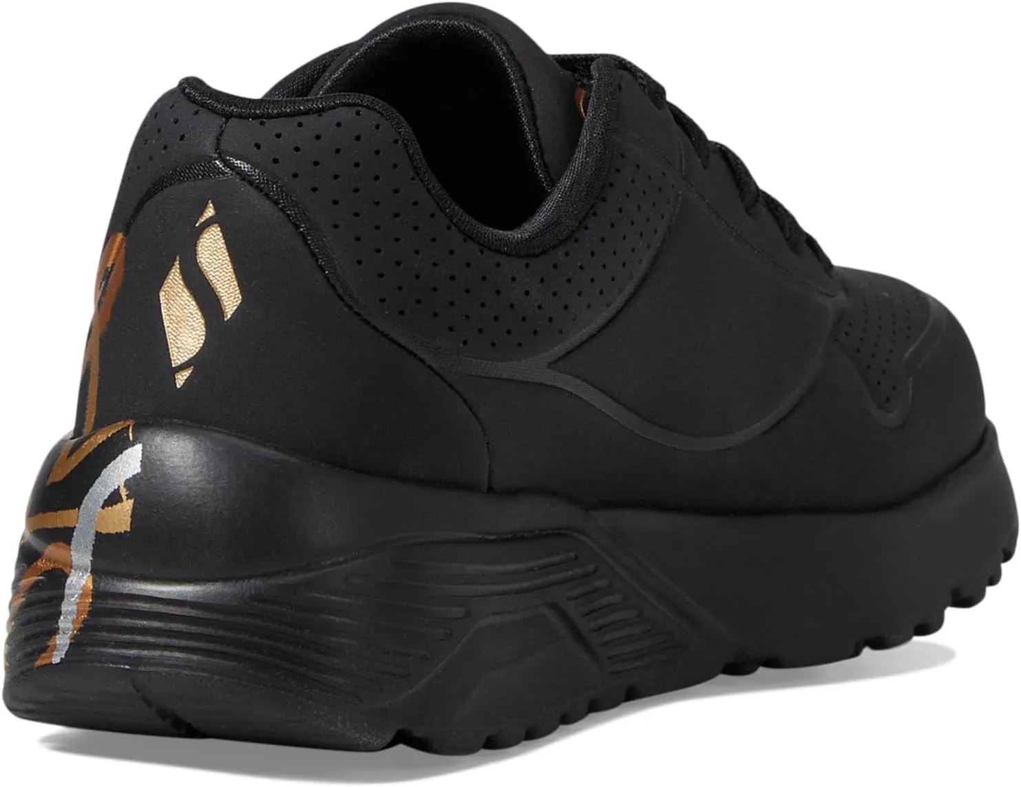 Skechers Girls' Uno Lite metallic Love