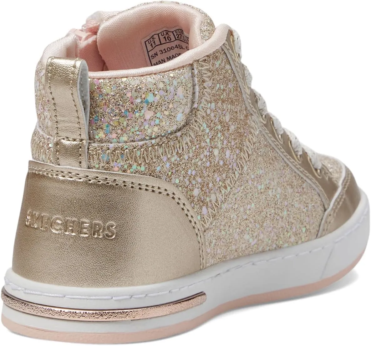 Skechers Unisex-Child Shoutouts 2.0-Glitter Queen Sneaker