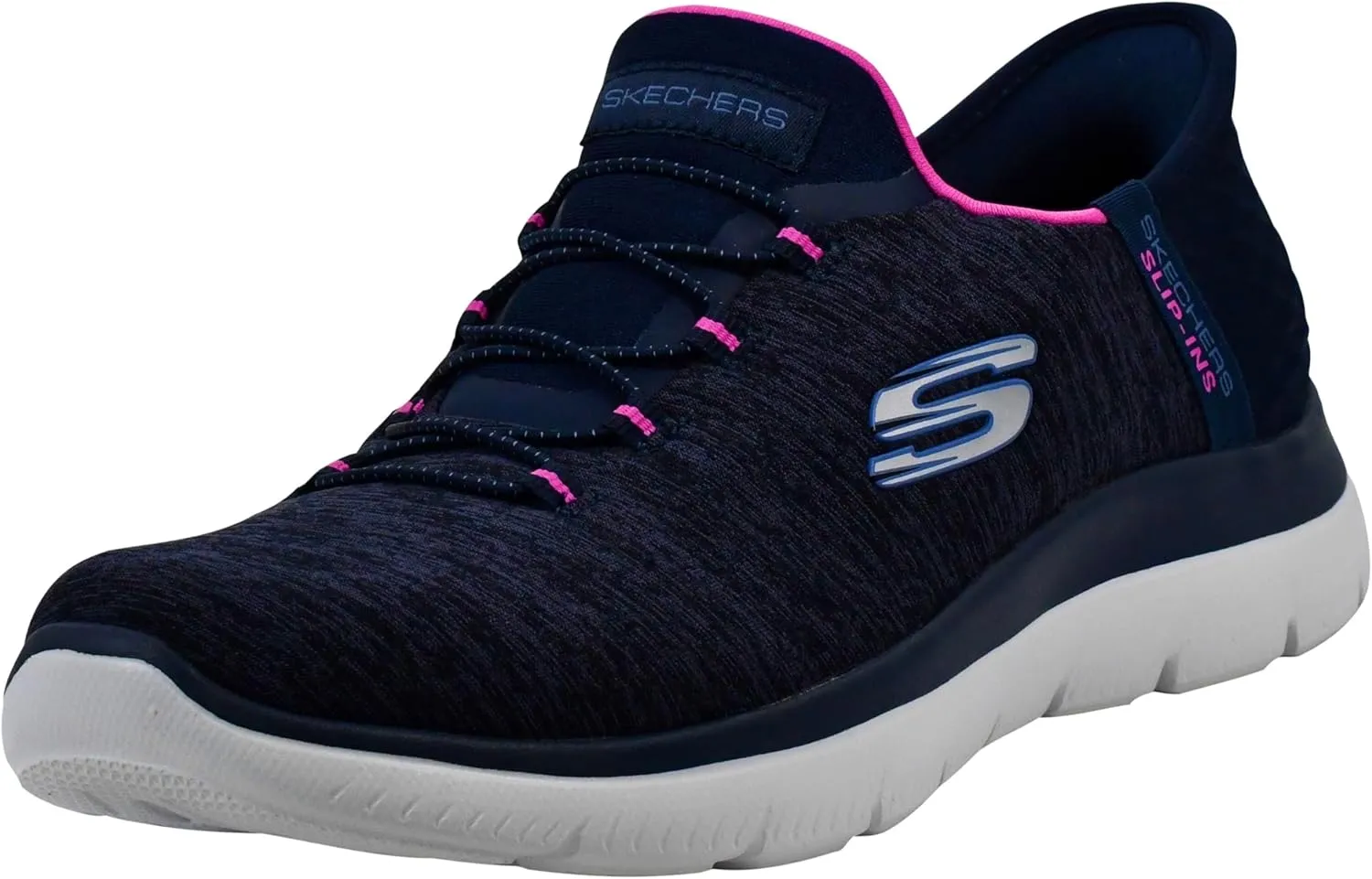 Skechers Women's Summits Hands-Free Slip-Ins – Memory Foam Insole, Heel Pillow, Vegan Materials Sneakers
