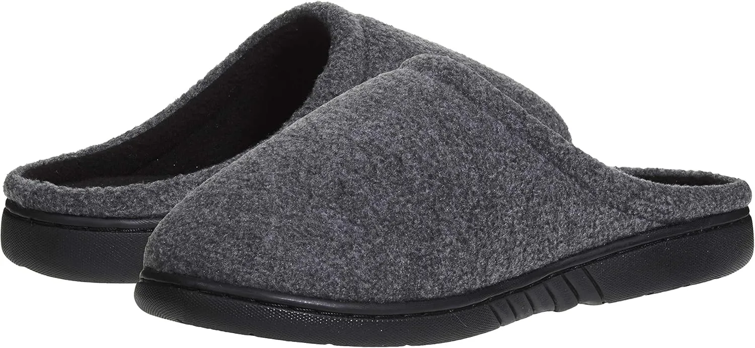 Skysole Boys Fleece Clog Slipper with Rugged Outsole