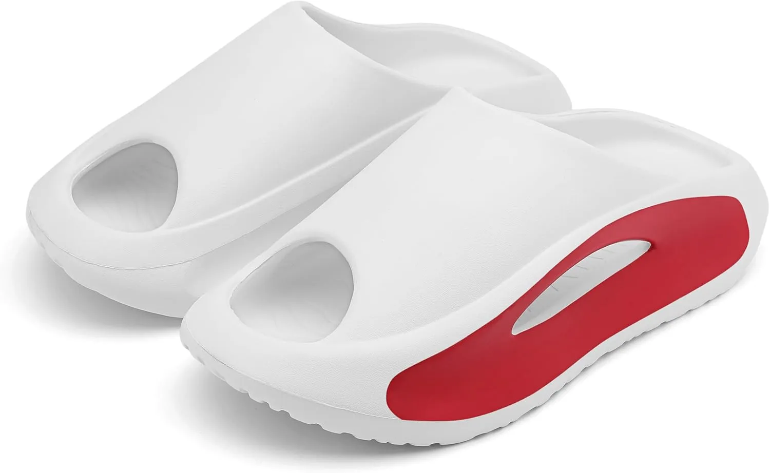 Slides Sandals for Men Women Open Toe Slide Platform Slippers Summer Anti-Slip Beach Shower Shoes Anti Collision Thick Sole