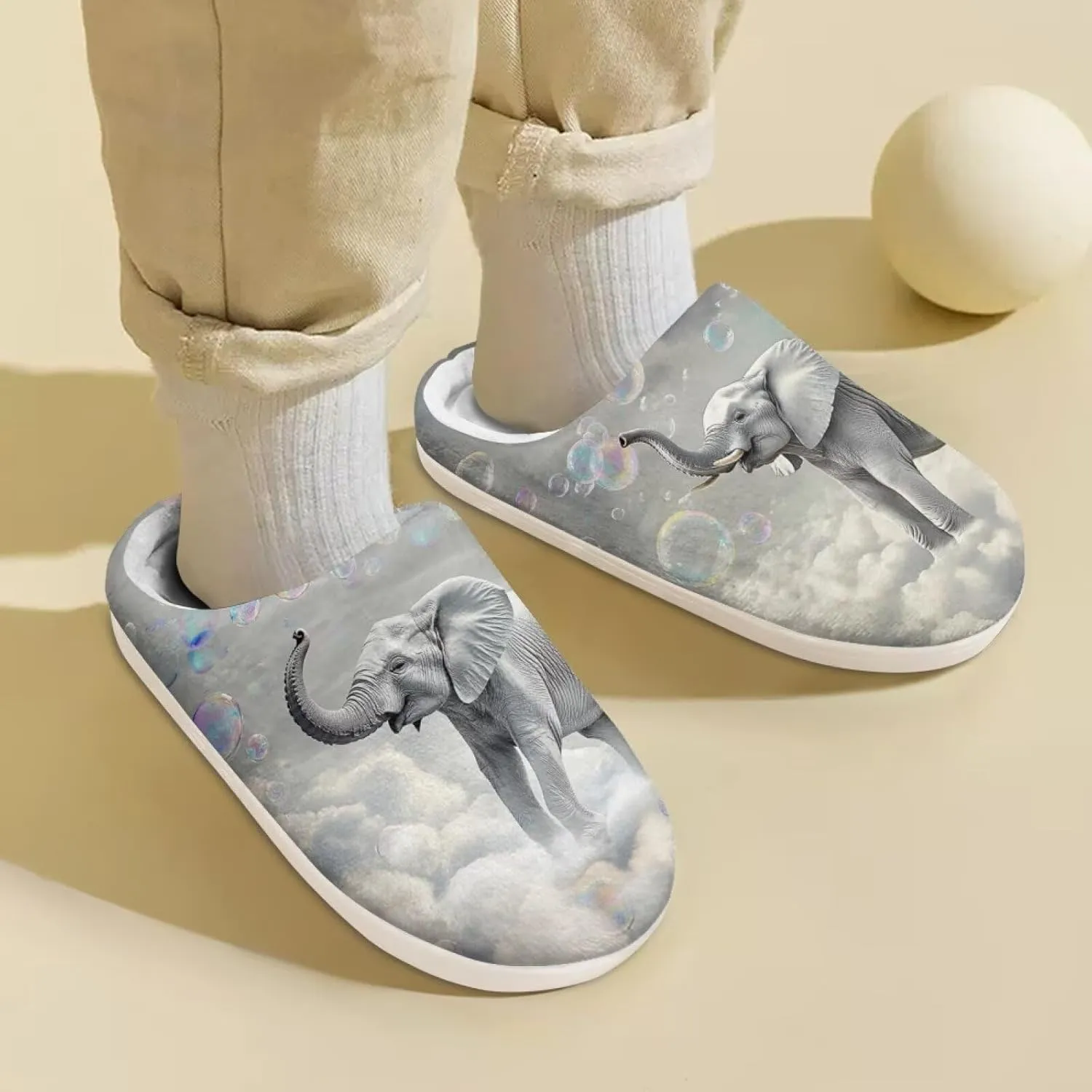 Slipper for Girls Kids Size 9-15 Boys Winter Warm Fuzzy Home Slipper Bedroom Cotton Slipper