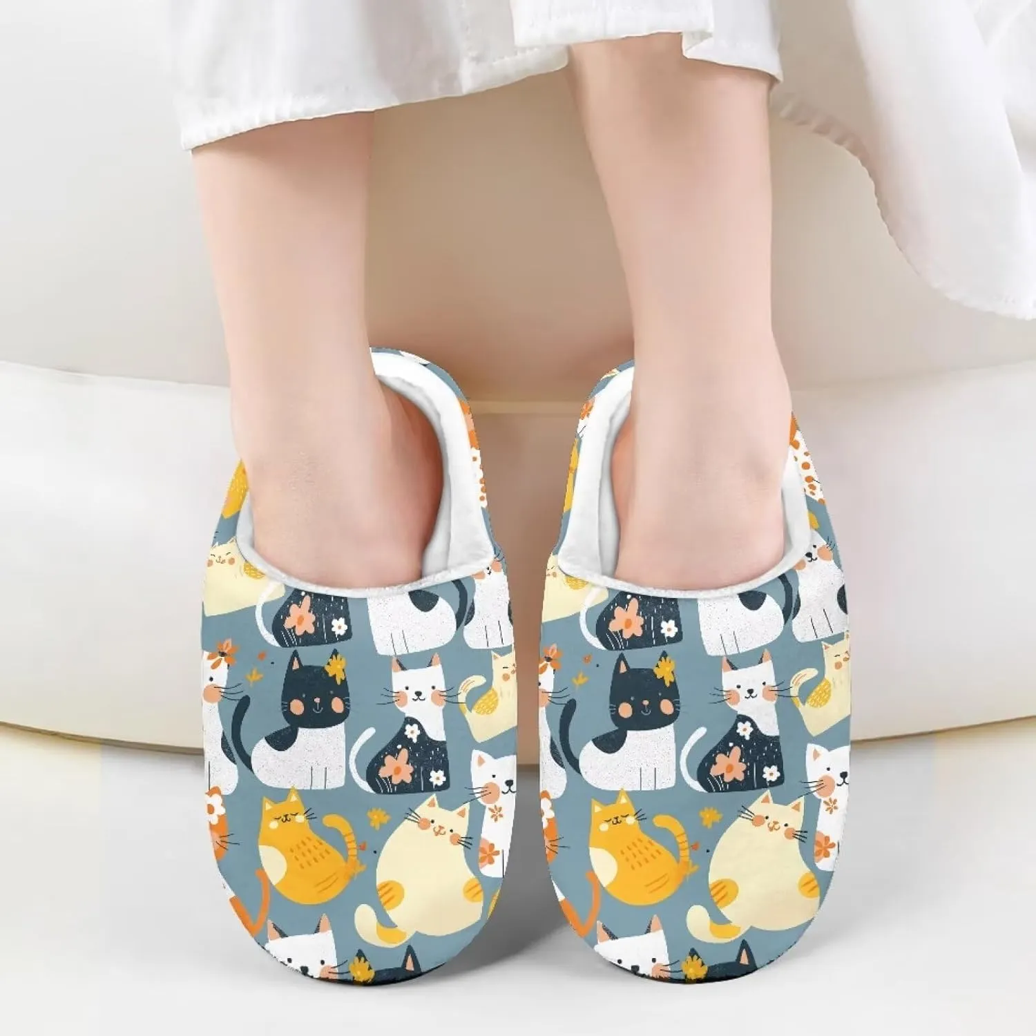 Slippers for Kids Anti-slip House Slippers Warm Plush Slippers Winter Bedroom Slippers