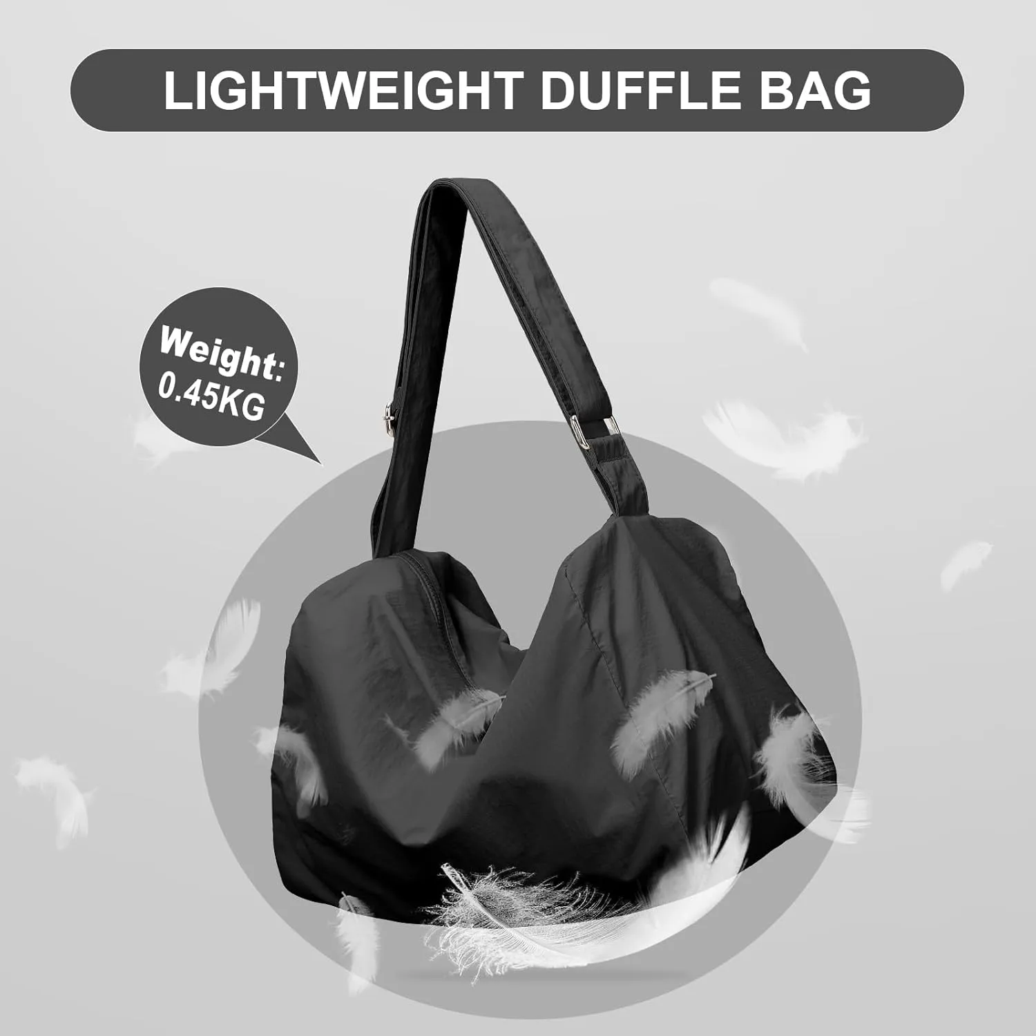 Small Gym Bag for Women Lightweight Carry on Gym Tote Bag, Workout Sport Duffle Bag with Shoe Compartment,Crossbody Shoulder Travel Bag for Swim, Yoge, Dance