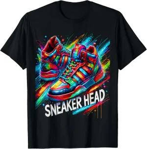 Sneaker Head Urban Streetwear Retro Kicks Enthusiast T-Shirt