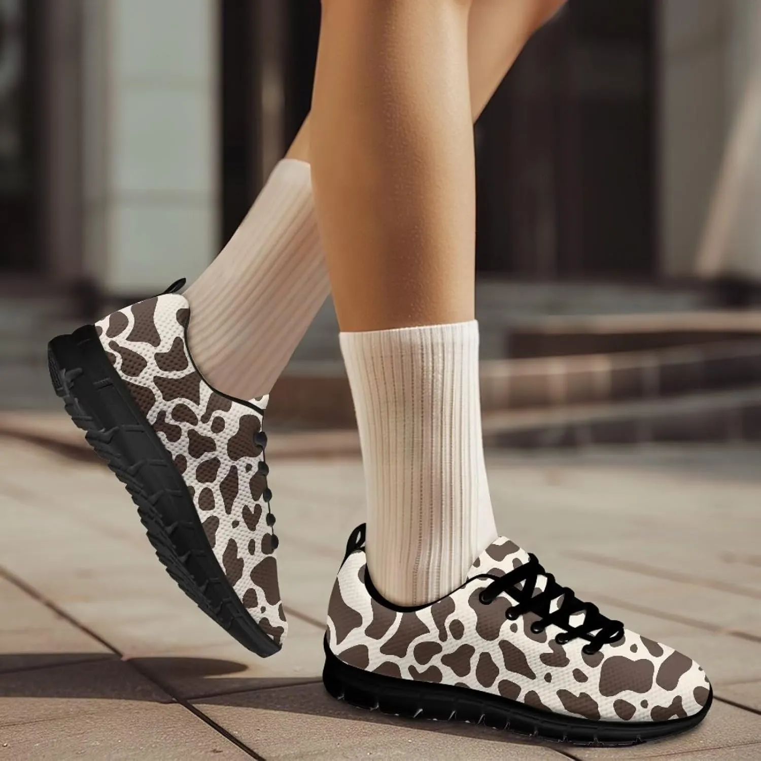 Sneakers Walking Lace-Up Comfortable Sneakers Workout Sport Work Casual Tennis Shoes