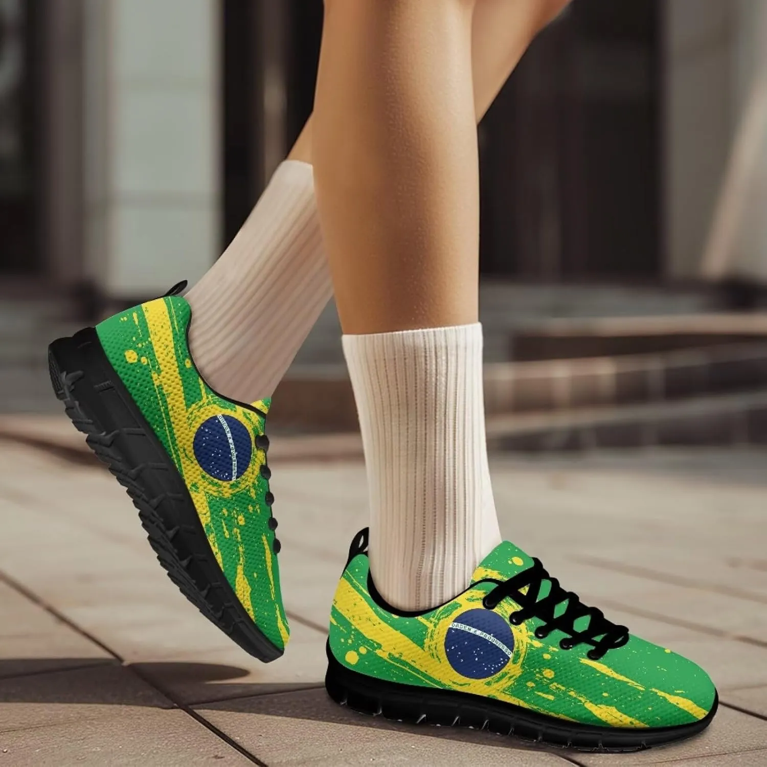 Sneakers Walking Lace-Up Comfortable Sneakers Workout Sport Work Casual Tennis Shoes