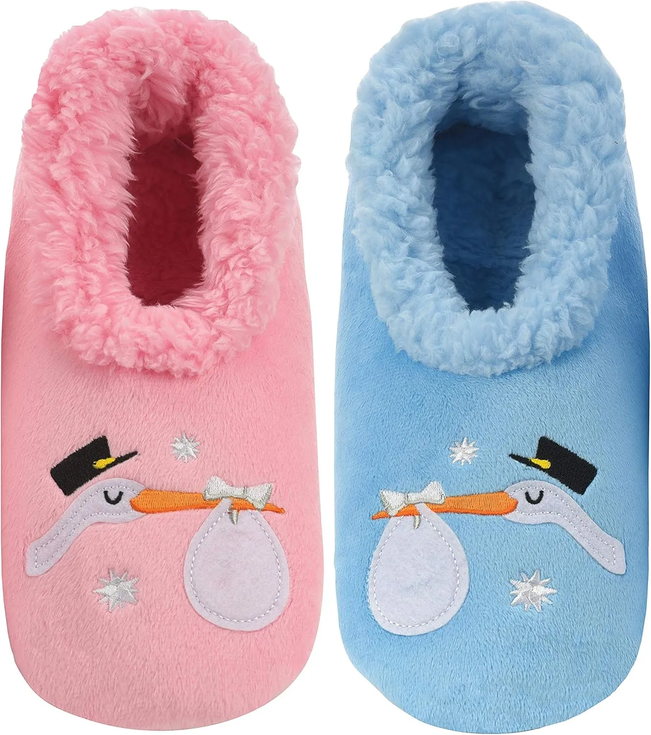 Snoozies Pairable Slipper Socks - Funny House Slippers for Women, Non-Slip Fuzzy Slipper Socks