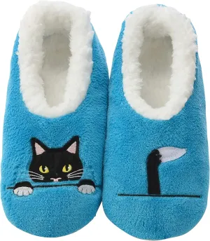 Snoozies Pairable Slipper Socks - Funny House Slippers for Women, Non-Slip Fuzzy Slipper Socks