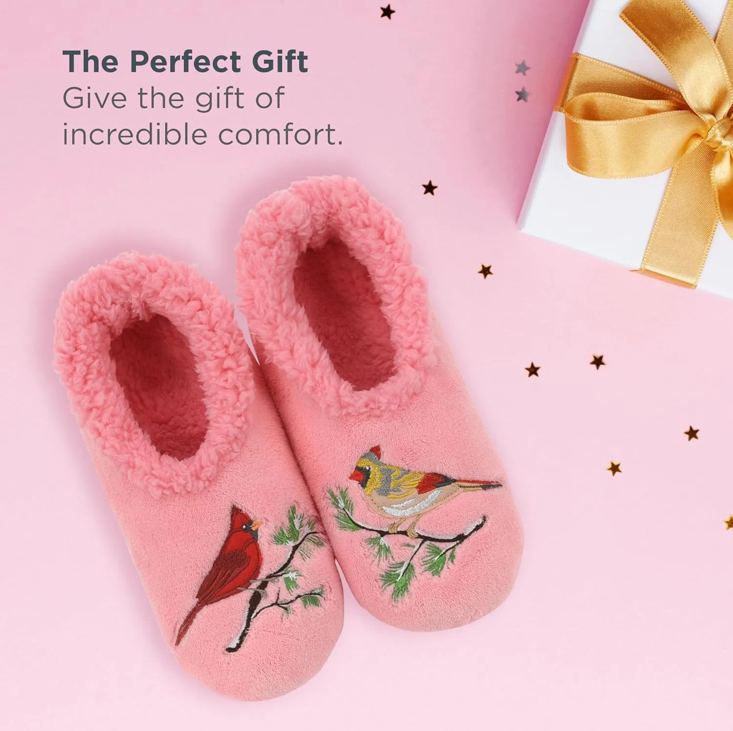Snoozies Pairable Slipper Socks - Slippers for Women, Non-Slip Fuzzy Slipper Socks