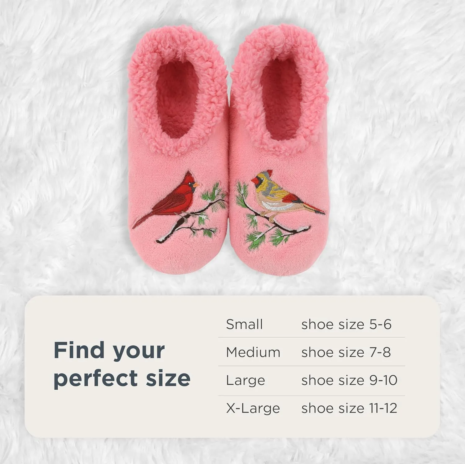 Snoozies Pairable Slipper Socks - Slippers for Women, Non-Slip Fuzzy Slipper Socks