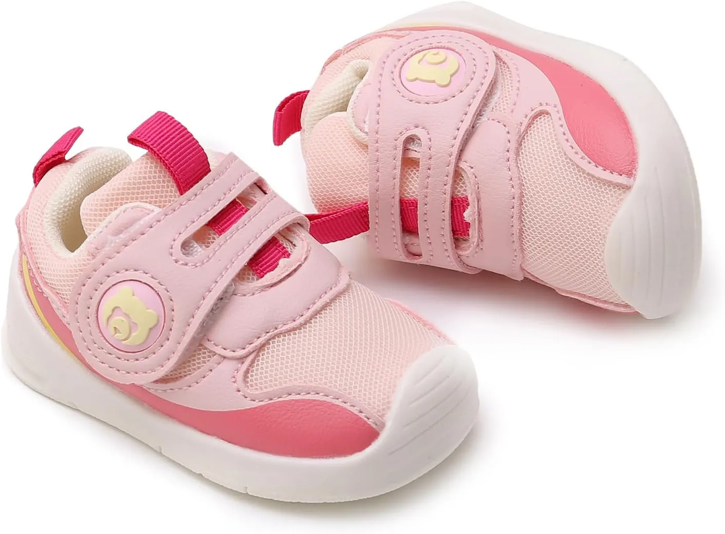 SOFMUO Baby Shoes Trainers Infant Girls Boys Breathable Outdoor Sneakers Toddler First Walkers Little Kids Tennis Walking Shoe 1-4 Years
