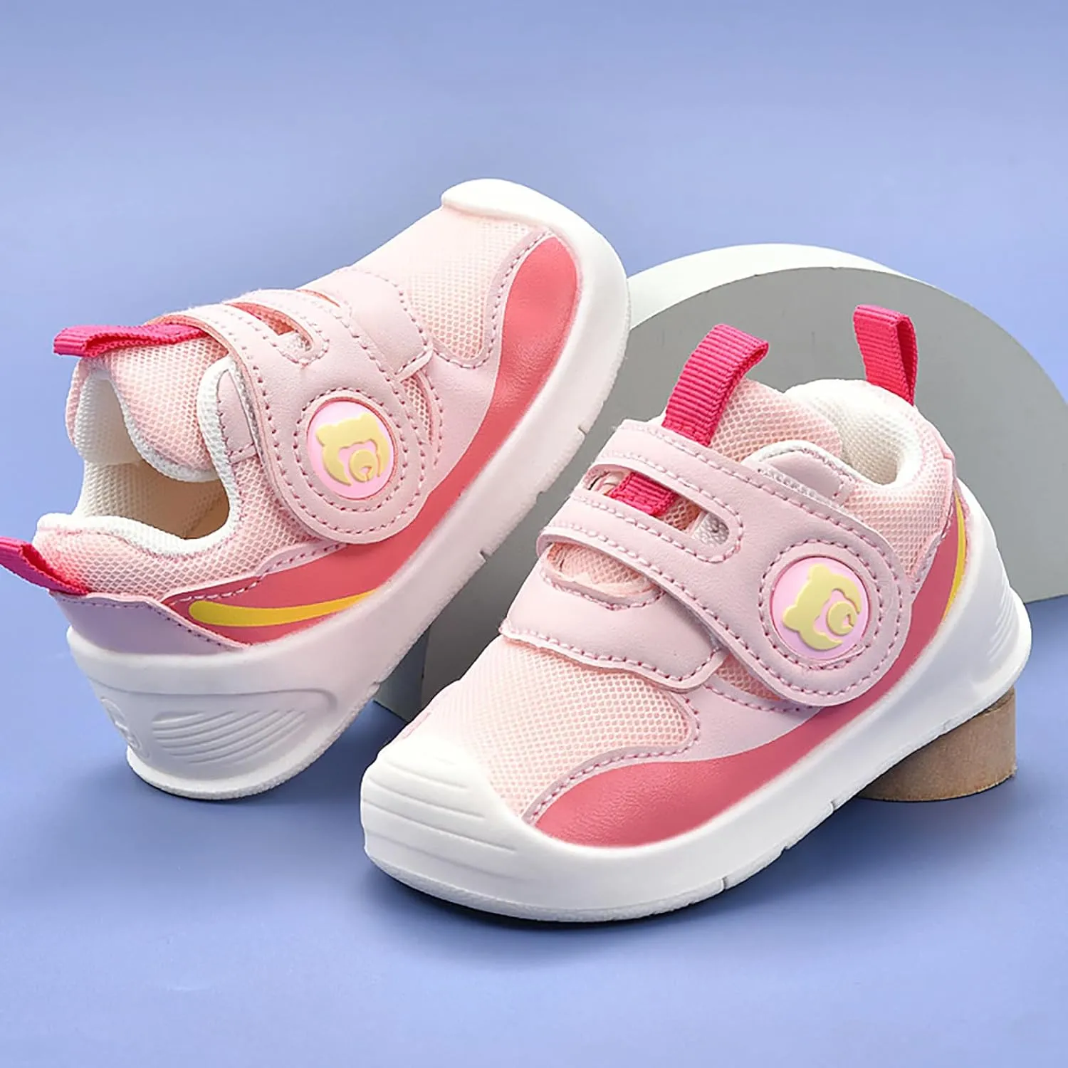 SOFMUO Baby Shoes Trainers Infant Girls Boys Breathable Outdoor Sneakers Toddler First Walkers Little Kids Tennis Walking Shoe 1-4 Years