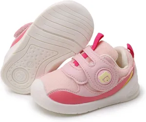 SOFMUO Baby Shoes Trainers Infant Girls Boys Breathable Outdoor Sneakers Toddler First Walkers Little Kids Tennis Walking Shoe 1-4 Years