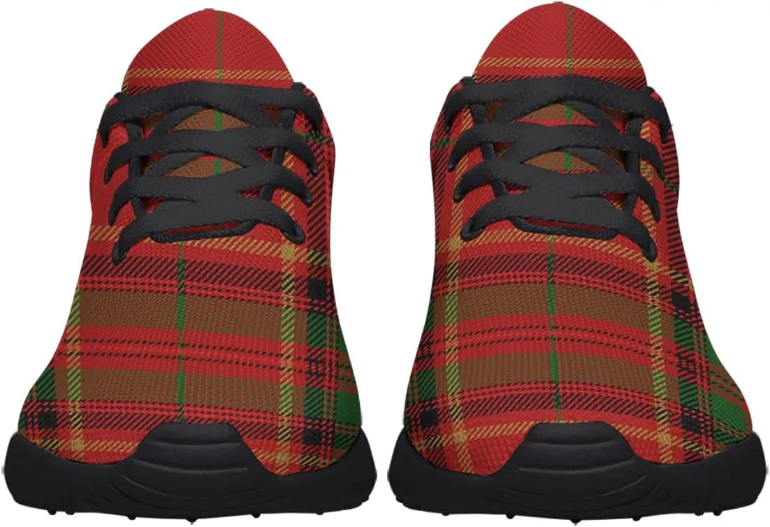 Sonzj-II Buffalo Plaid Shoes Women Men Fashion Ultra Lightweight Running Sneakers