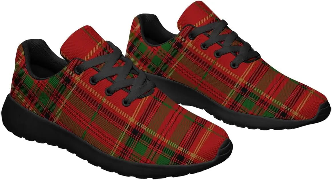 Sonzj-II Buffalo Plaid Shoes Women Men Fashion Ultra Lightweight Running Sneakers