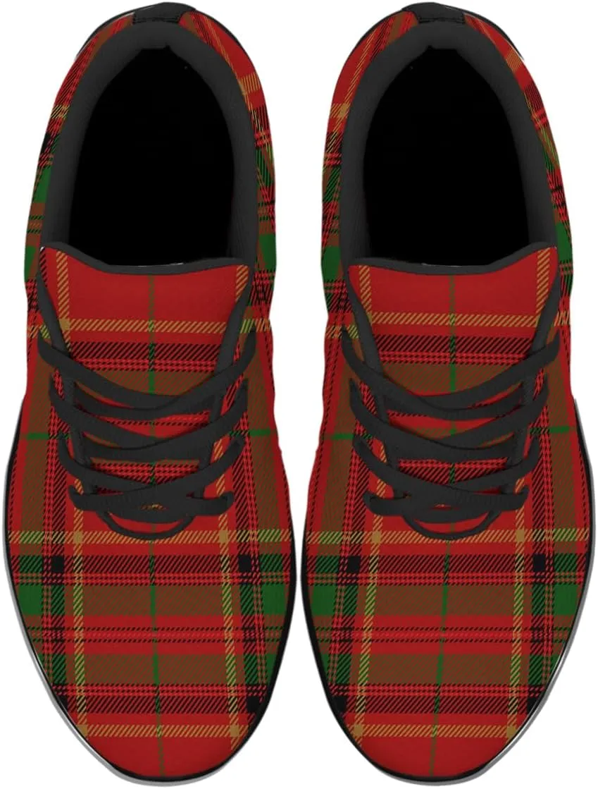 Sonzj-II Buffalo Plaid Shoes Women Men Fashion Ultra Lightweight Running Sneakers
