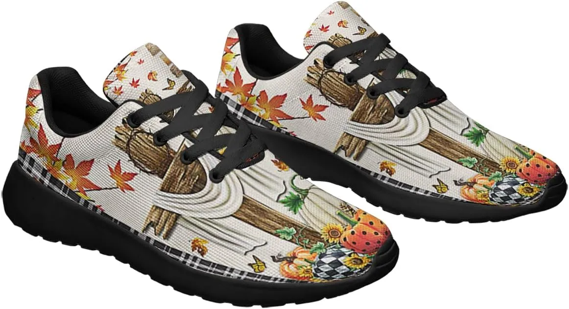 Sonzj-II Happy Thanksgiving Day Shoes for Men Women Lightweight Tennis Running Walking Sneakers