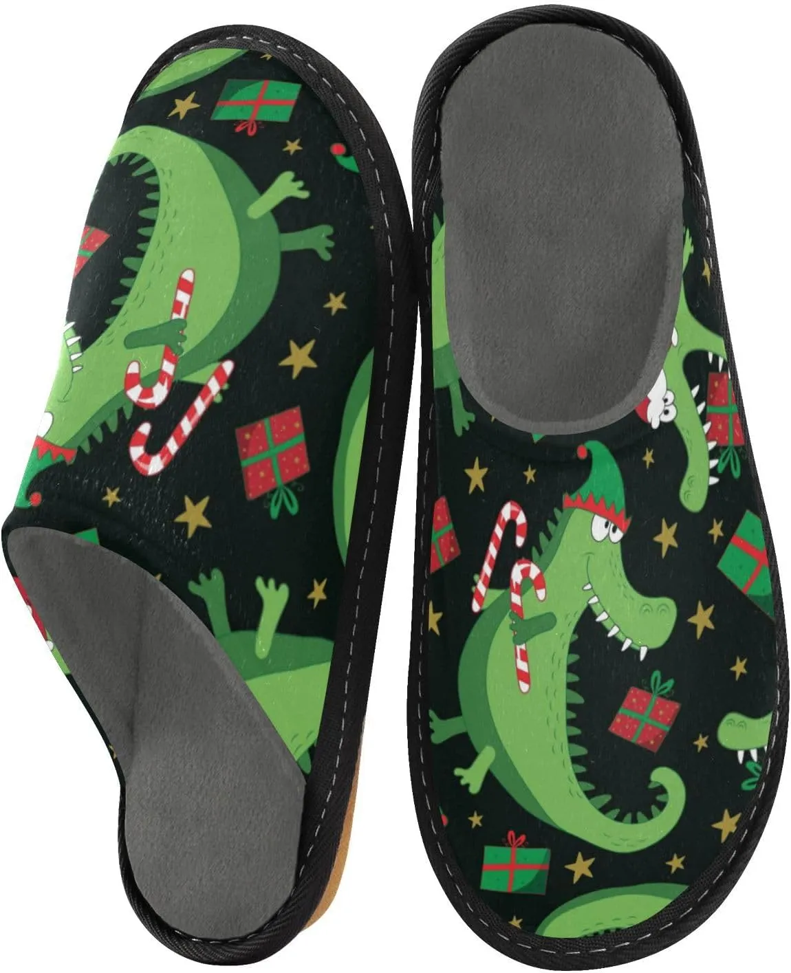 Spa Slippers Indoor House Fuzzy Slippers Soft Memory Foam Non-Slip Home Slipper Winter Shoes For Bedroom Hotel Travel 4-11