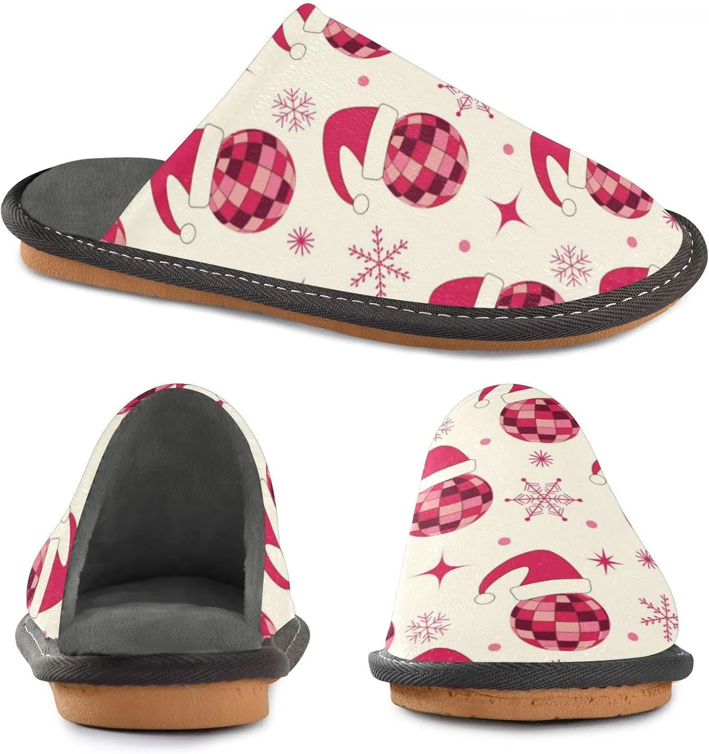 Spa Slippers Indoor House Fuzzy Slippers Soft Memory Foam Non-Slip Home Slipper Winter Shoes For Bedroom Hotel Travel 4-11