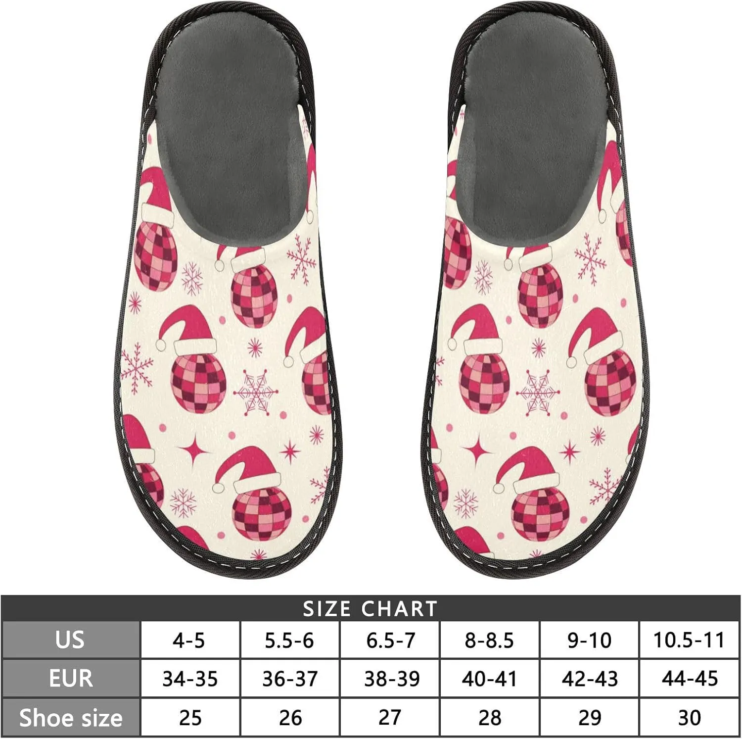 Spa Slippers Indoor House Fuzzy Slippers Soft Memory Foam Non-Slip Home Slipper Winter Shoes For Bedroom Hotel Travel 4-11