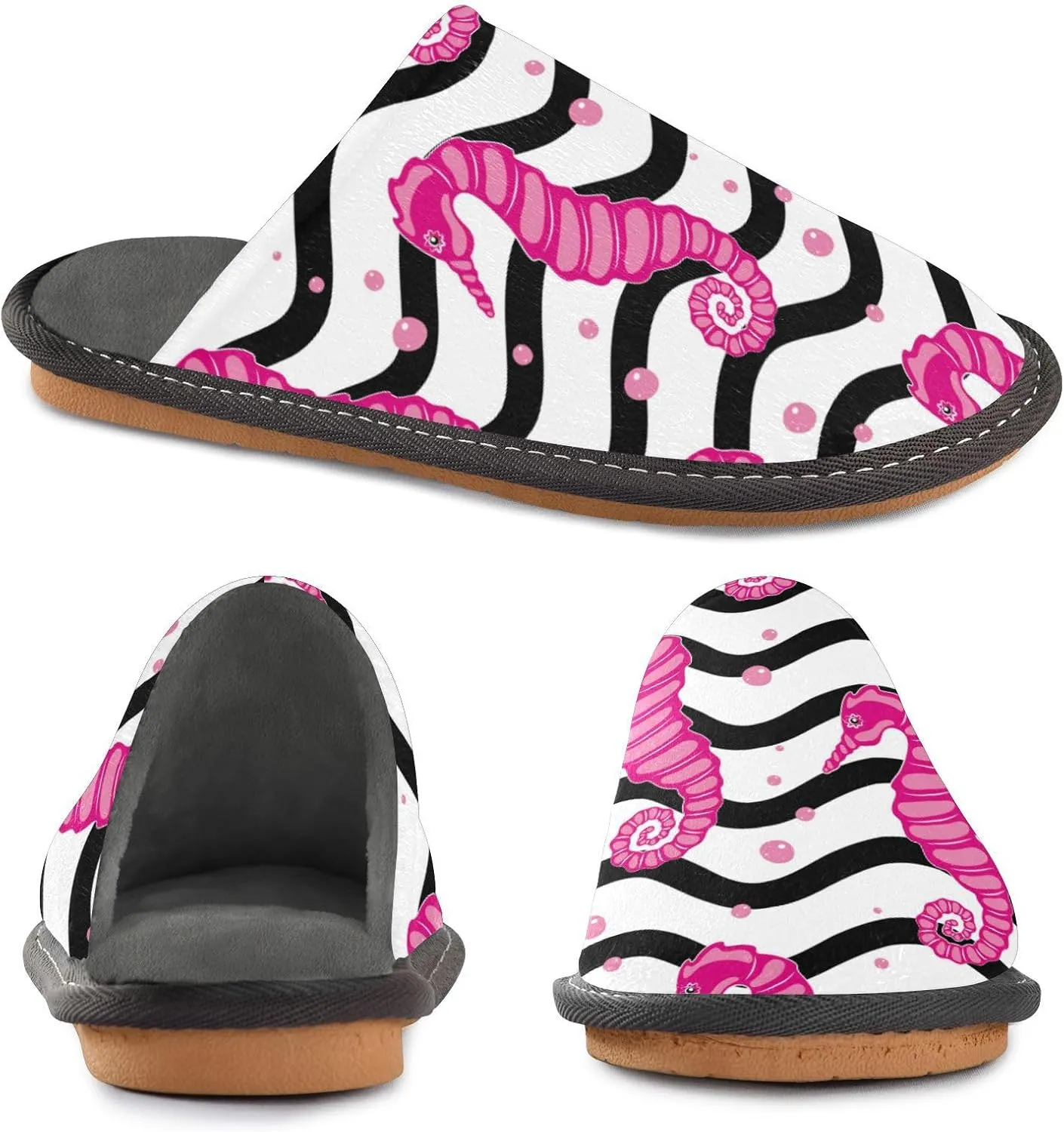Spa Slippers Indoor House Fuzzy Slippers Soft Memory Foam Non-Slip Home Slipper Winter Shoes For Bedroom Hotel Travel 4-11