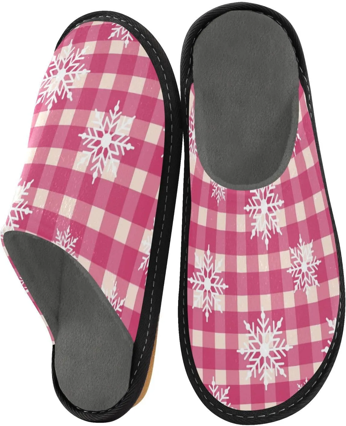 Spa Slippers Indoor House Fuzzy Slippers Soft Memory Foam Non-Slip Home Slipper Winter Shoes For Bedroom Hotel Travel 4-11