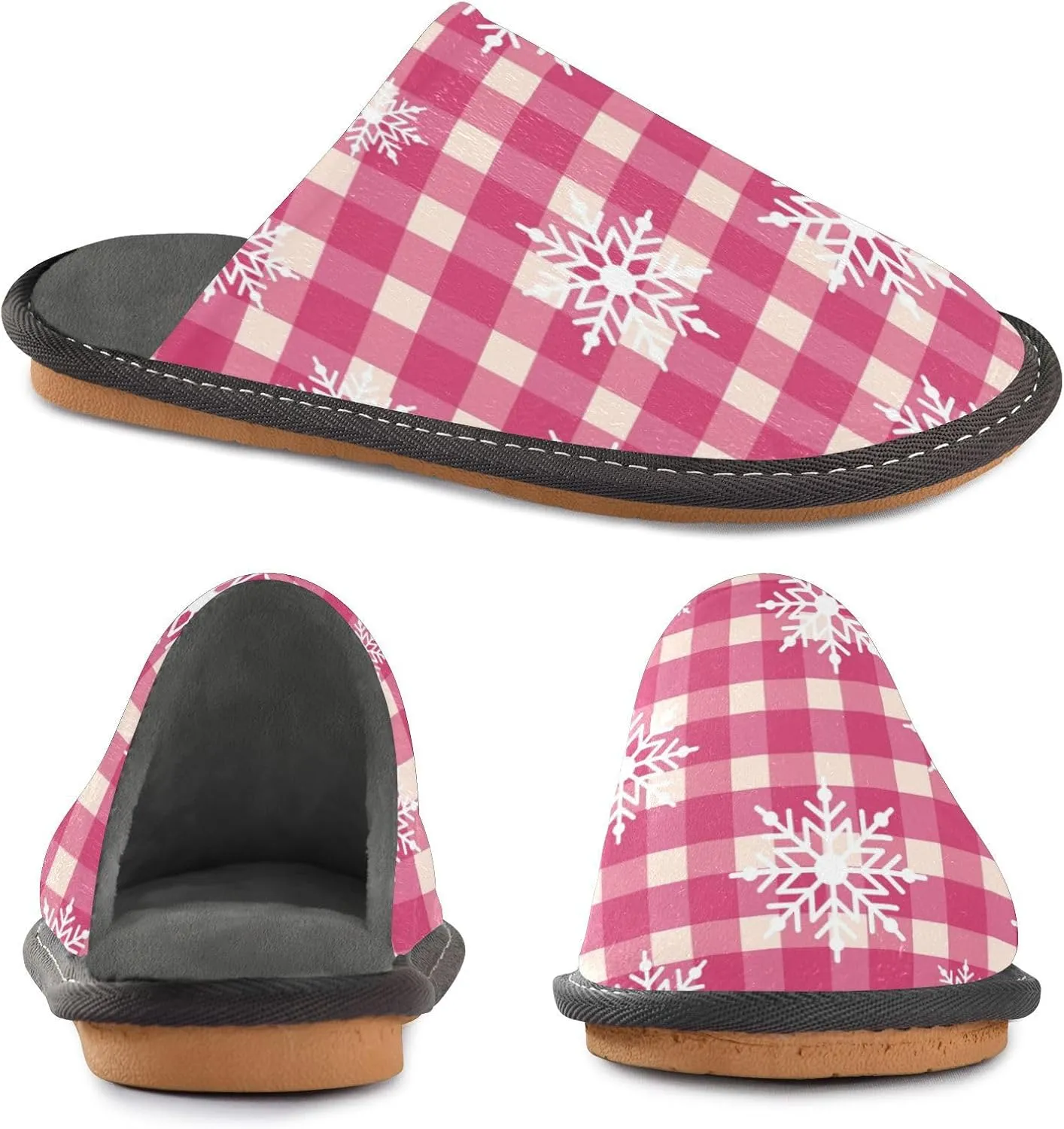 Spa Slippers Indoor House Fuzzy Slippers Soft Memory Foam Non-Slip Home Slipper Winter Shoes For Bedroom Hotel Travel 4-11
