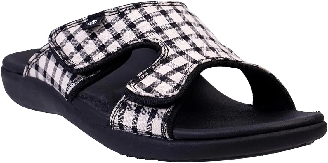 Spenco Women's Kholo Checkered Slide Sandal