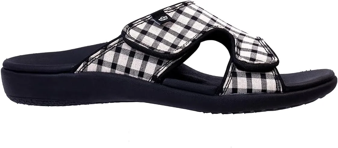 Spenco Women's Kholo Checkered Slide Sandal